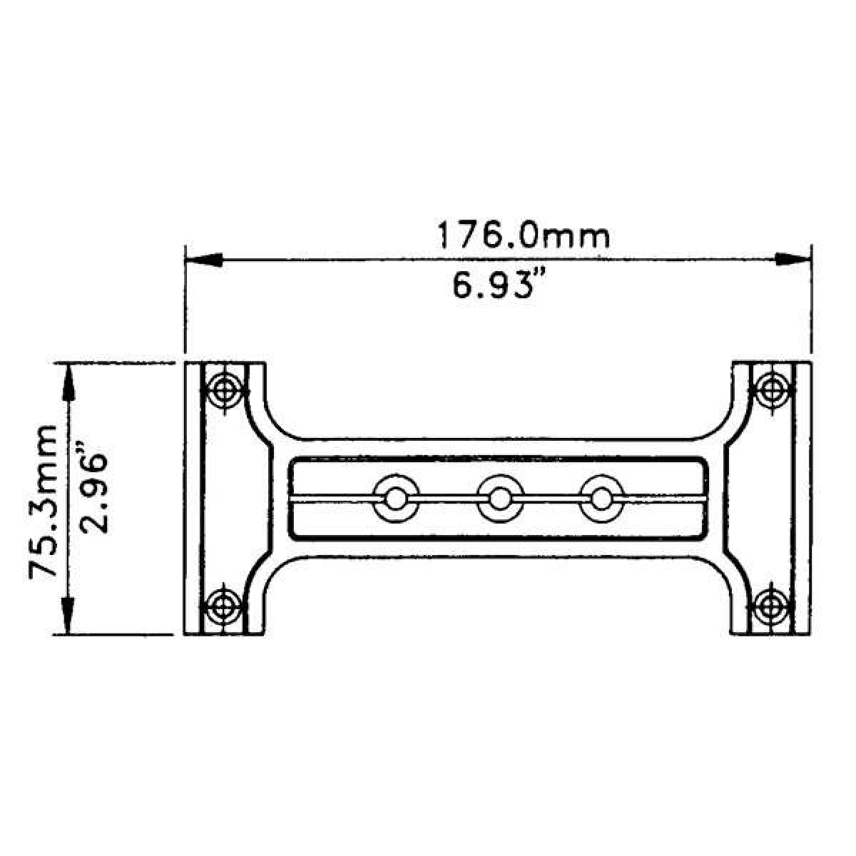Black Die-Cast Aluminium Handle to fit Cabinet Handles
