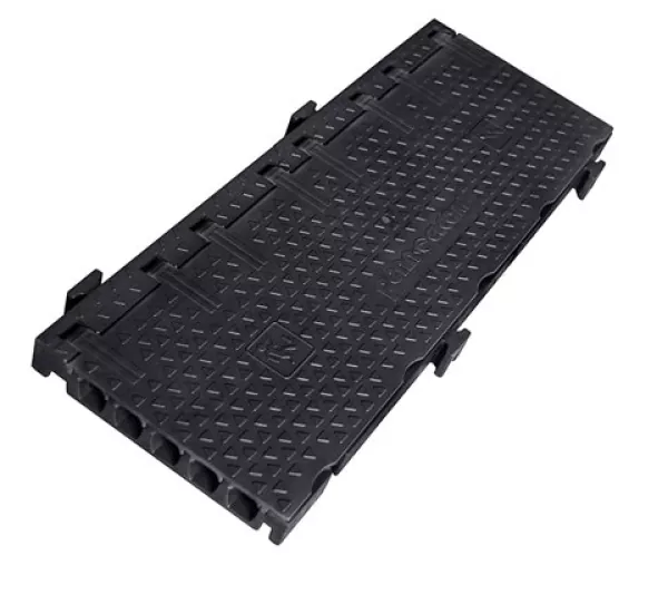 Kabelbrücke Basis, 5 Kanal, 100cm, schwarz Kabelbrücke Basis, 5 Kanal, 100cm, schwarz