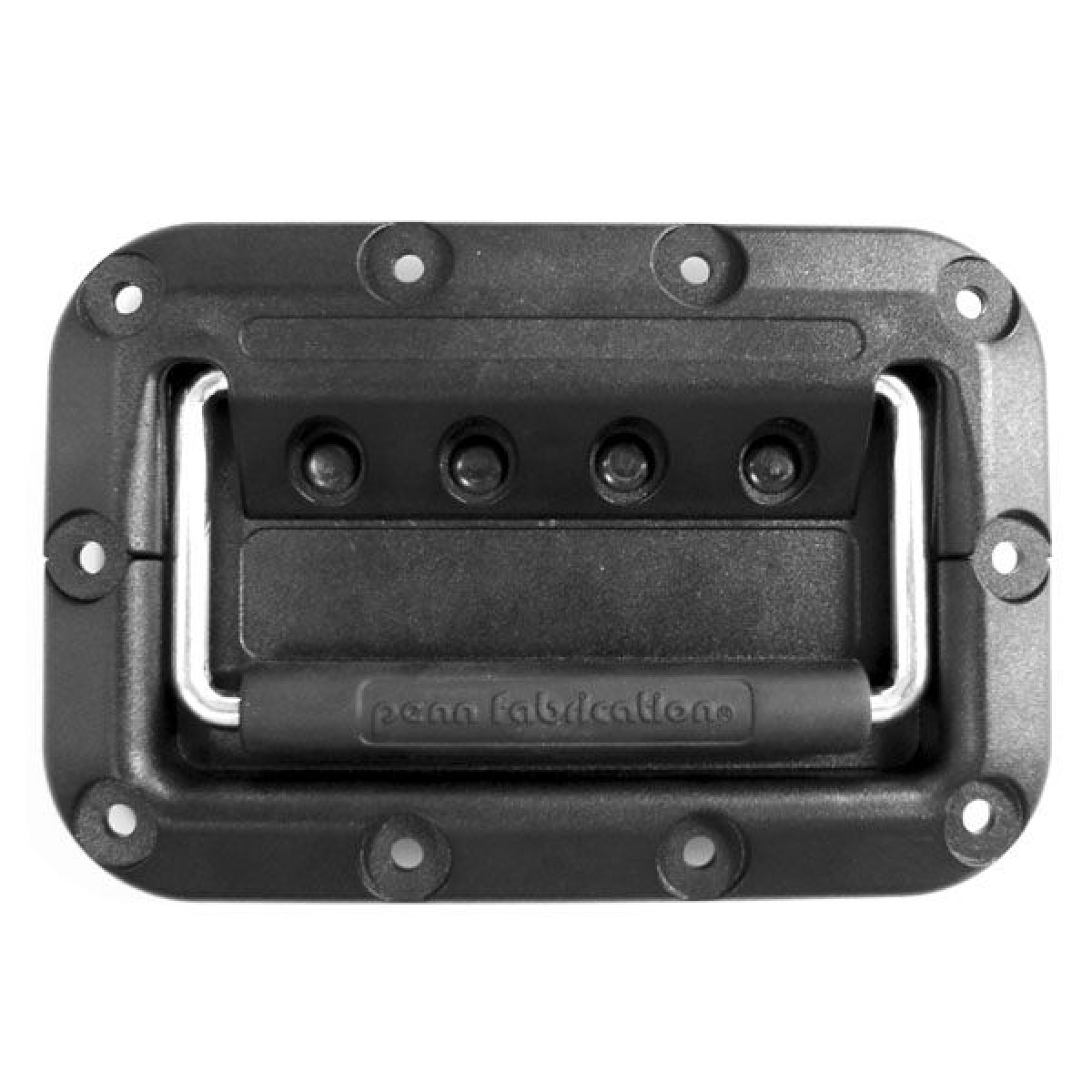 Lightweight Black Plastic Recessed Handle, Schwarz