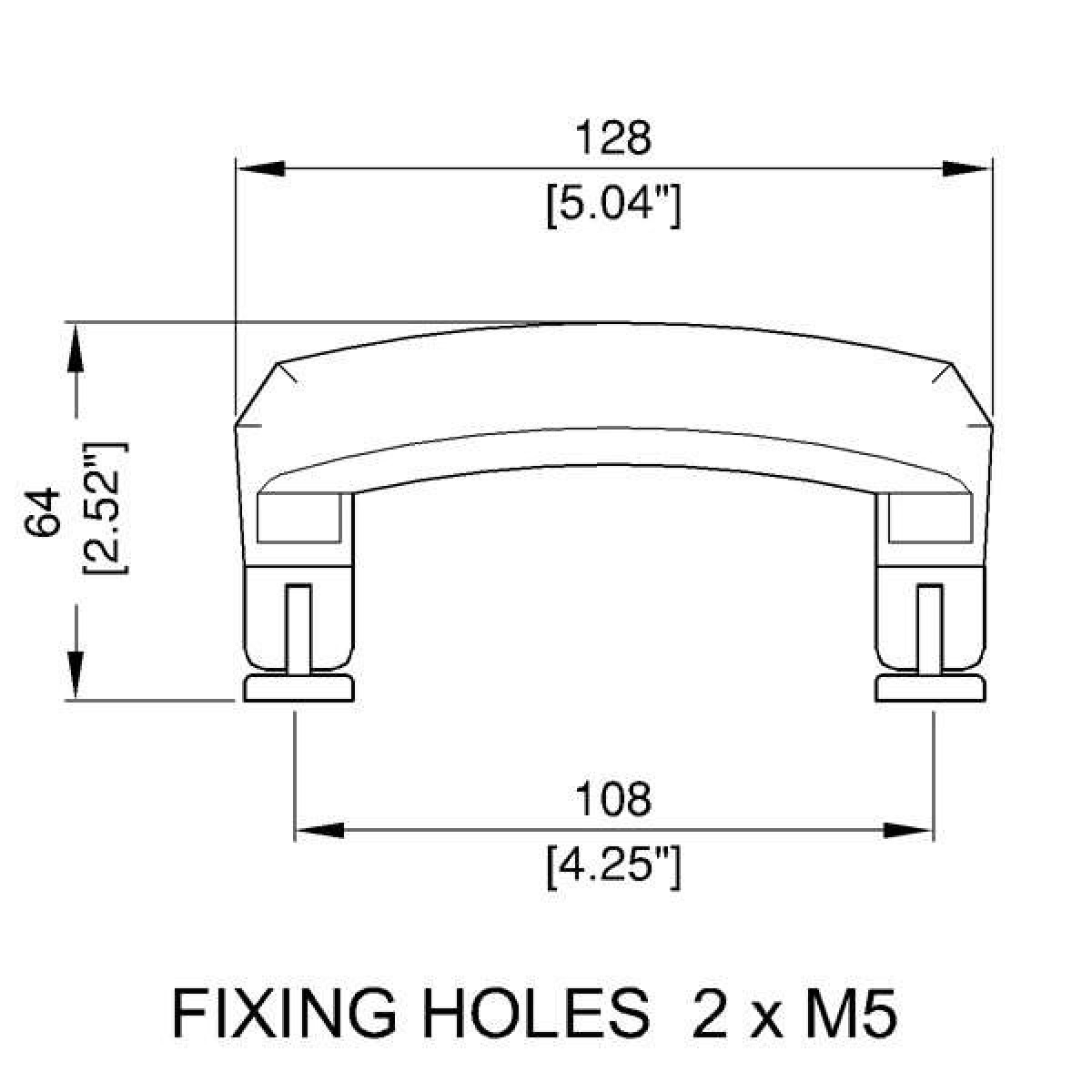 Briefcase Swivel Handle with Chrome Fittings