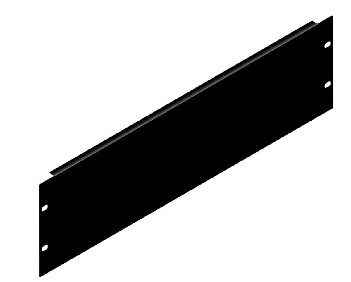 3HE-Rackblende, 2mm Aluminium