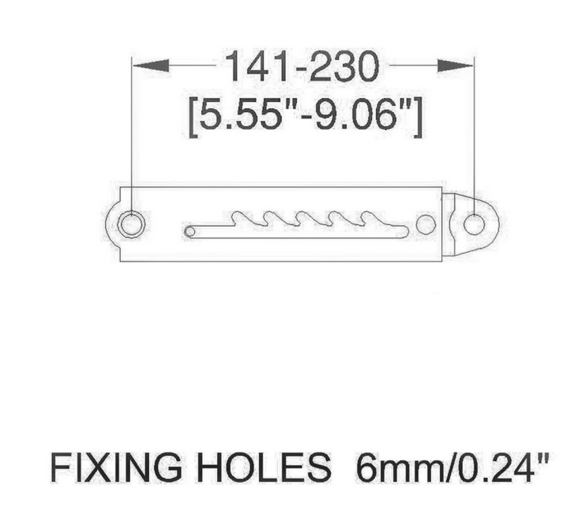 Rasterscharnierpaar 5 Steps 141-230 mm