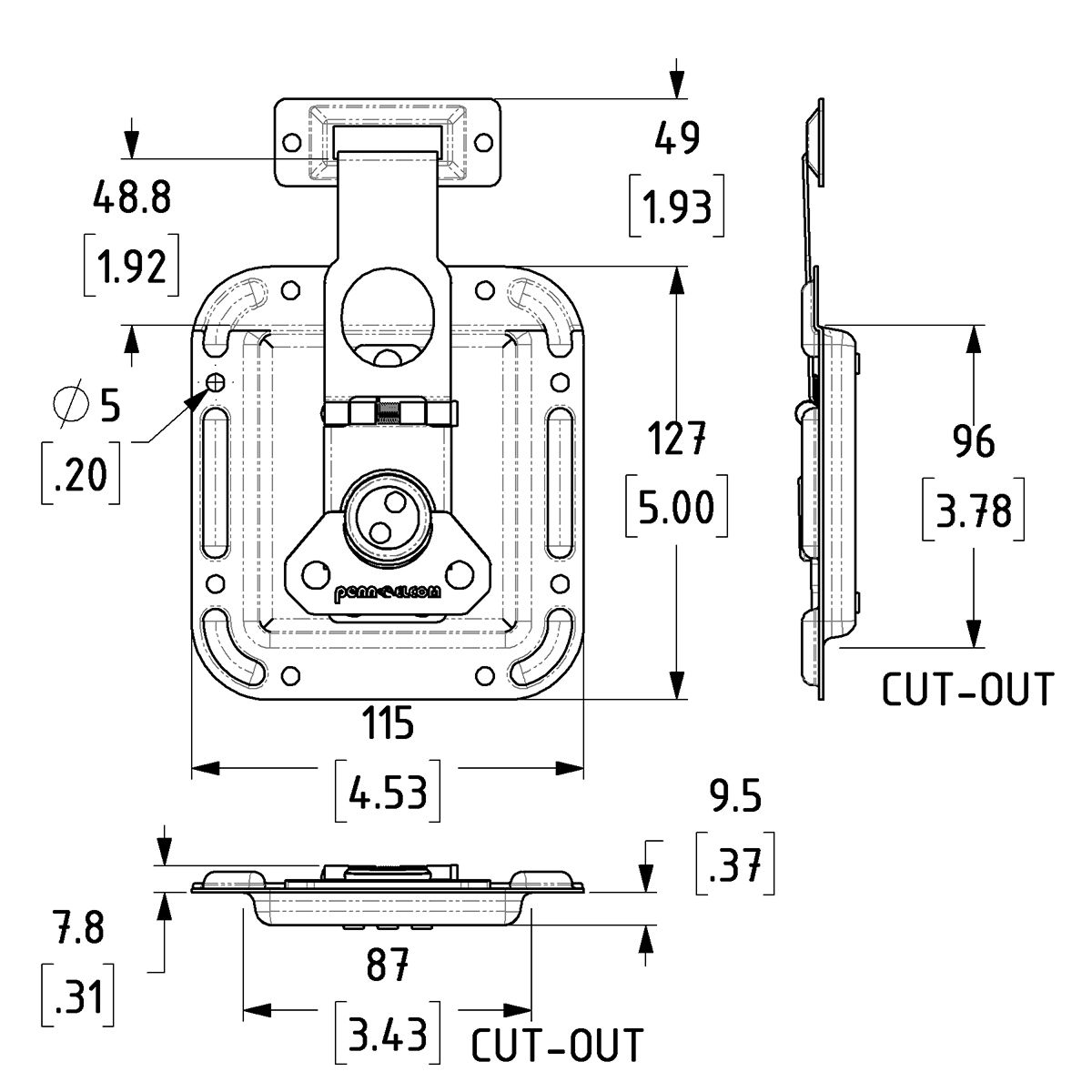 Large Overlatch in Shallow Offset Dish - 48.8mm Blade
