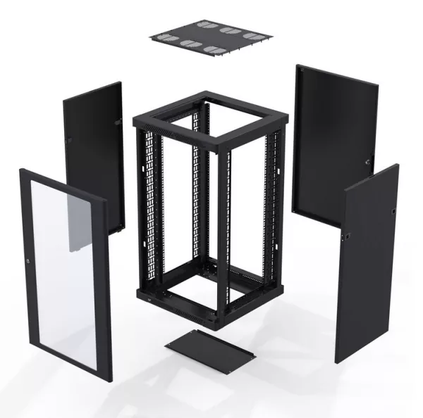 42U Server Enclosure / M6 Rails / 600mm x 600mm / Poly Door