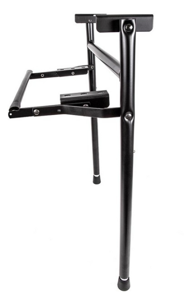 Tischbein, höhenverstell.- und klappbar, Black