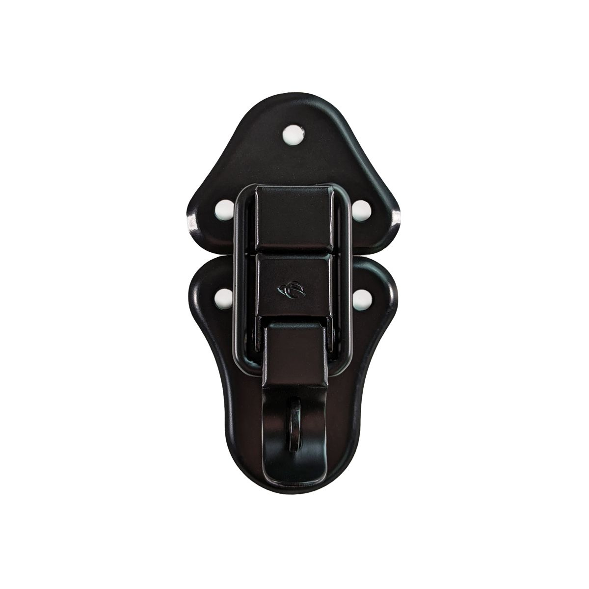 Large Zinc Black Latch with Padlock Bracket.