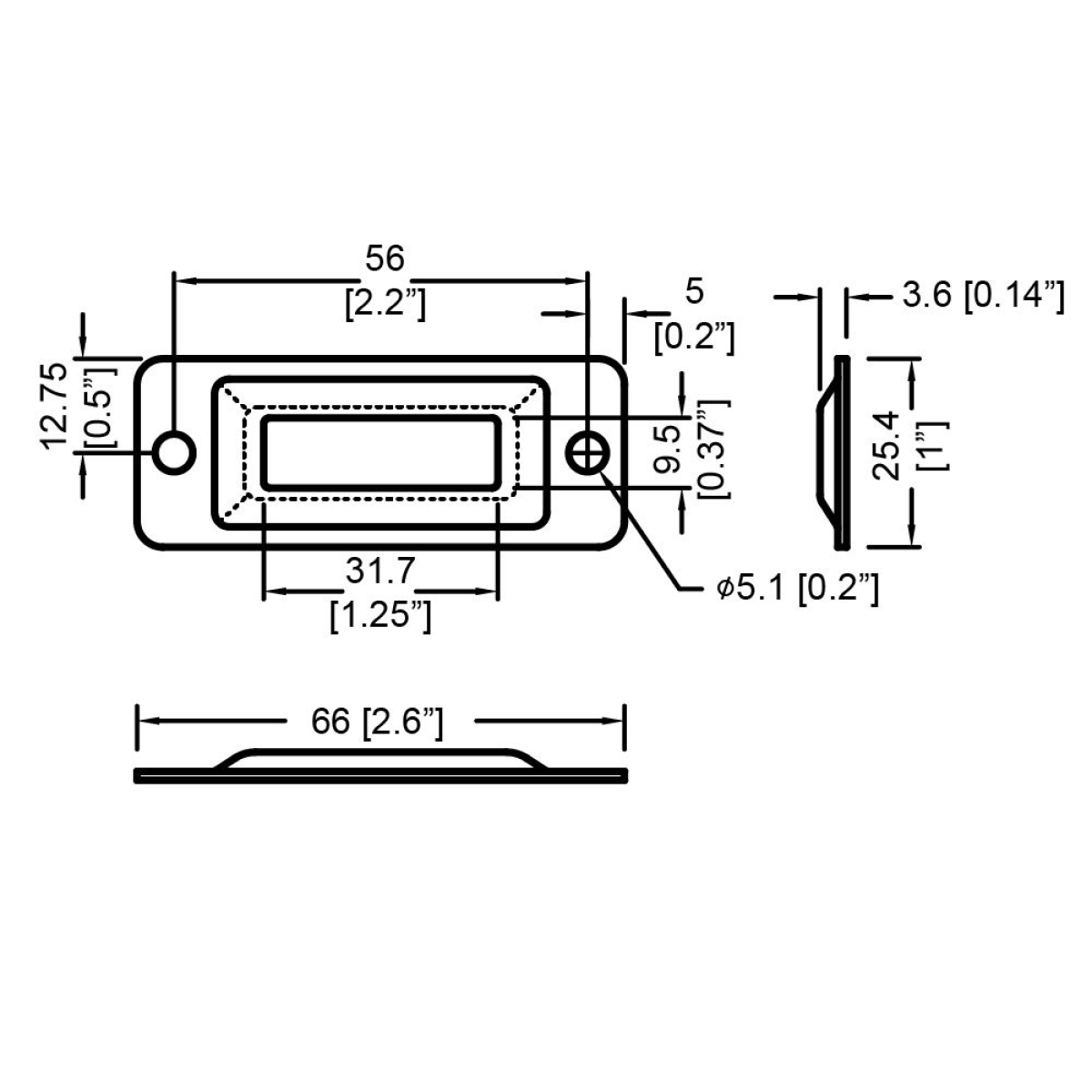 Large Black Catch Plate for Overlatch