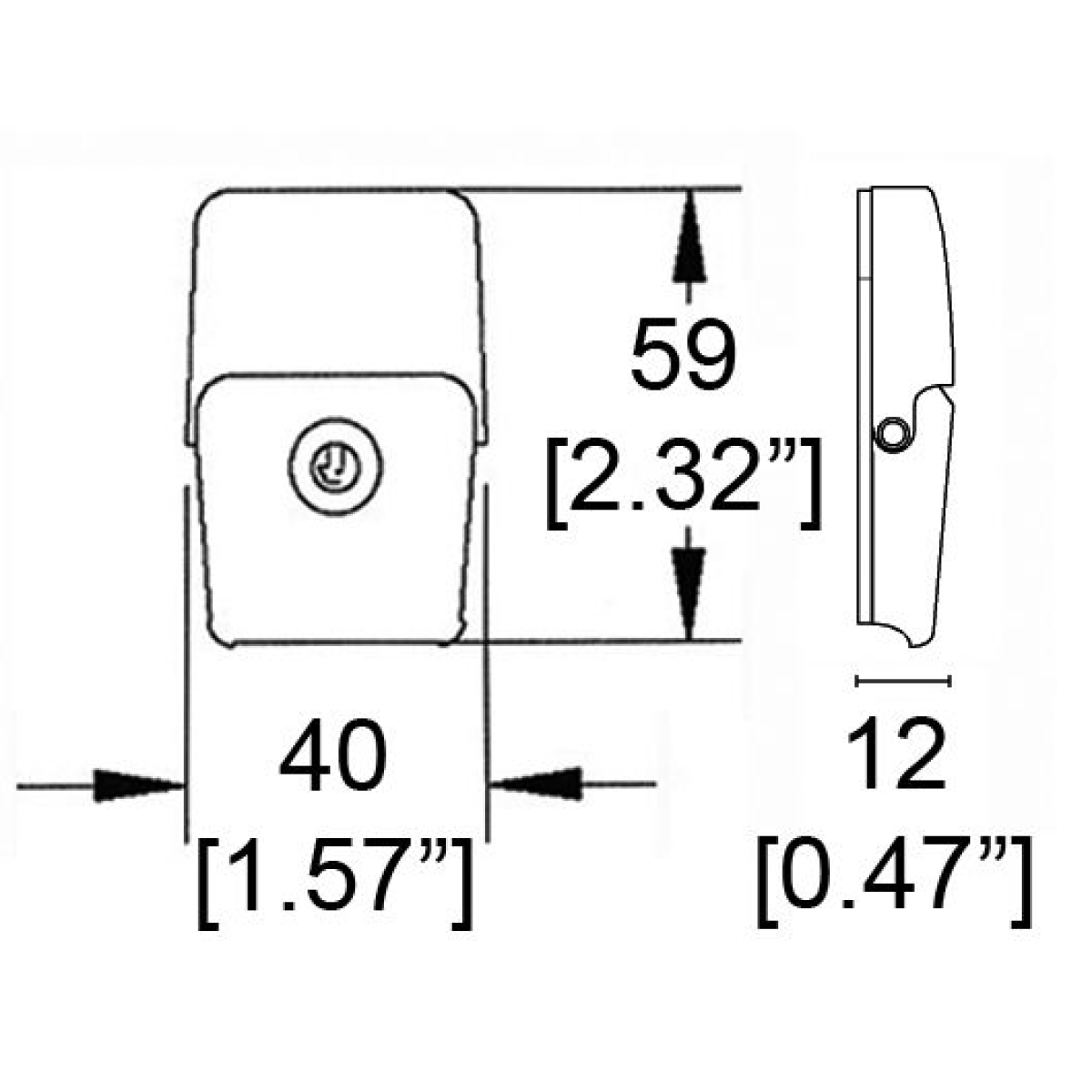 Chrome Draw Latch with Key Lock