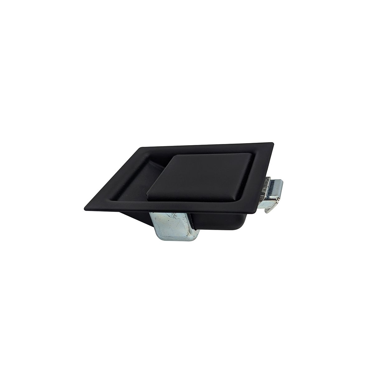 Mulden-Schnappschloß groß, schwarz