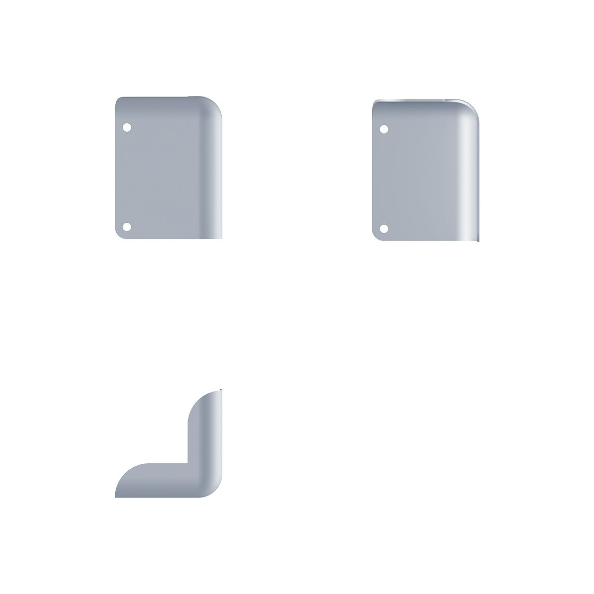 Heavy-Duty-Boxenecke mit 12 mm Radius Zink