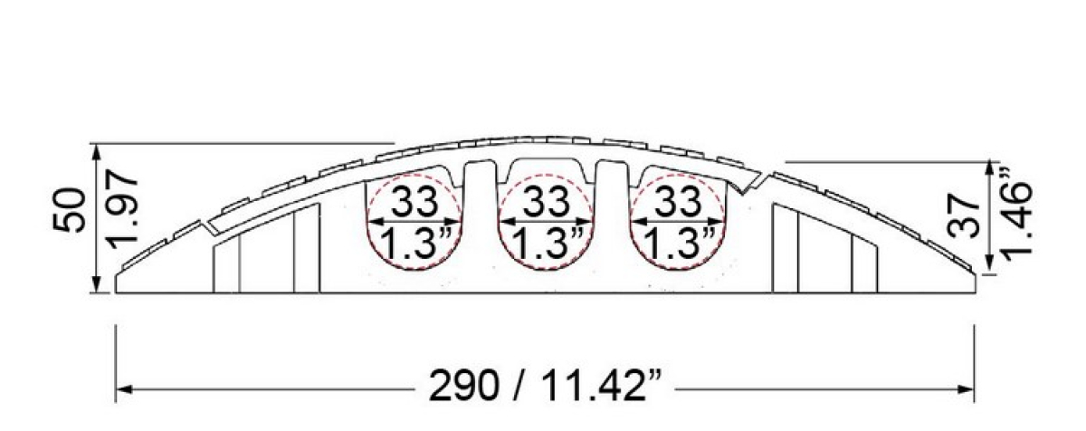 End Attachment for Cross 3 Cable Protector
