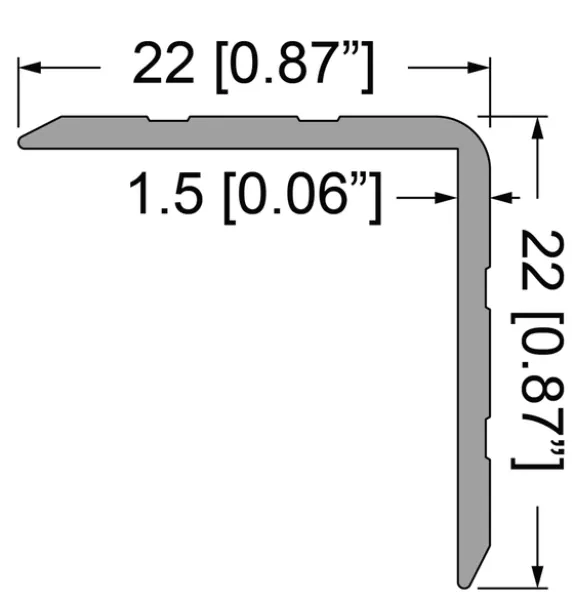 Kantenschutzprofil 22x22x1.5