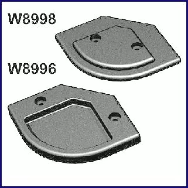 Kunststoff-Gleitfuß, passend in W8996