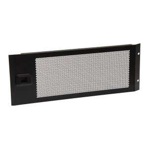 4U Hinged Vented Rack Panel with Slam Lock