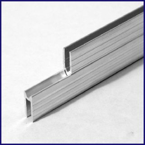 Schließprofilpaar male/female, 4mm eloxiert