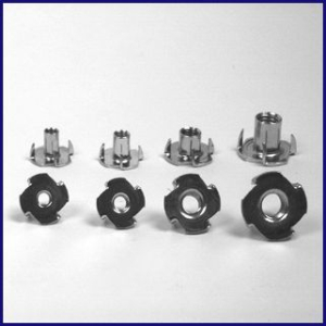 Einschlagmuttern M6 für 9mm Holz a 100 Stück