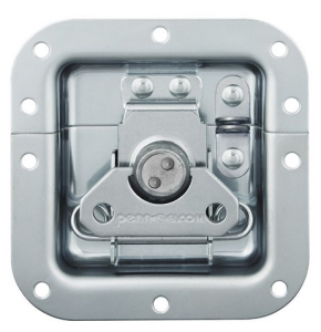 Medium Recessed Latch with Padlock Bracket in Deep Dish