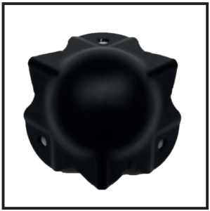 K.-Ecke 50mm, IR2, Kröpfung 31x31mm Schwarz