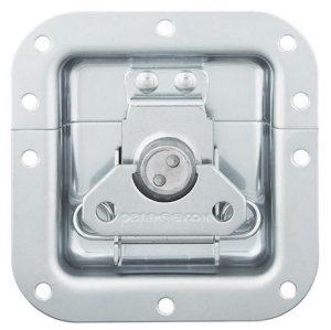 Medium Stainless Steel Recessed Latch in Deep Dish