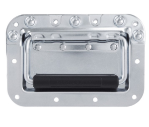 Stahlklappgriff in Schale, vernietet, Stainless