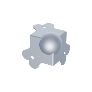 Medium PennBrite Zinc Ball Corner Suitable for 22mm Extrusion