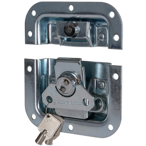 Medium MOL Recessed Latch with Key Lock in Deep Dish with 27mm Offset
