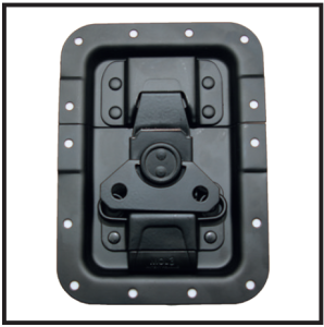 Butterfly groß, Automatik, gekröpft in 10mm Schale Schwarz