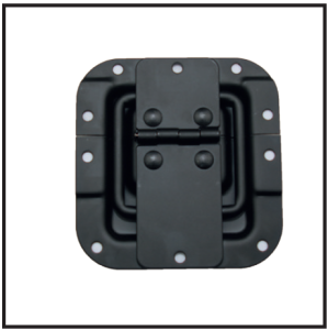 Einbauaufstellscharnier mittel, Kröpfung, Schwarz