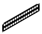 2HE-Rackblende für 32 Neutrik D