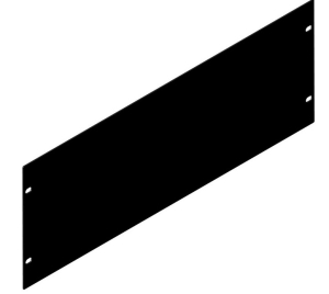 4HE-Rackblende, 3mm Aluminium