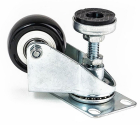 50mm Swivel Castor with Integrated Adjuster Foot