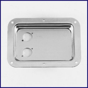 Einbauschale 18x13, 2x Neutrik D, Schwarz