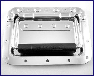 Stahlklappgriff groß in 10mm Schale, Zink