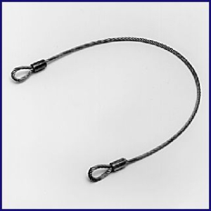 Stahlseil-Deckelhalter, 30cm