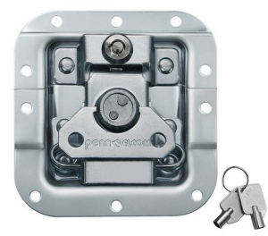 Medium MOL Recessed Latch with Key Lock in Deep Dish with 27mm Offset