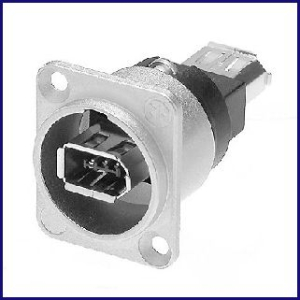 Neutrik-Buchse Firewire 6, Nickel