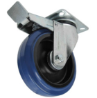 Lenkrolle 125mm, blau, mit Stop