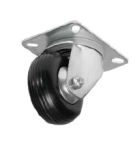 Lenkrolle 80mm, Schwarz / PE